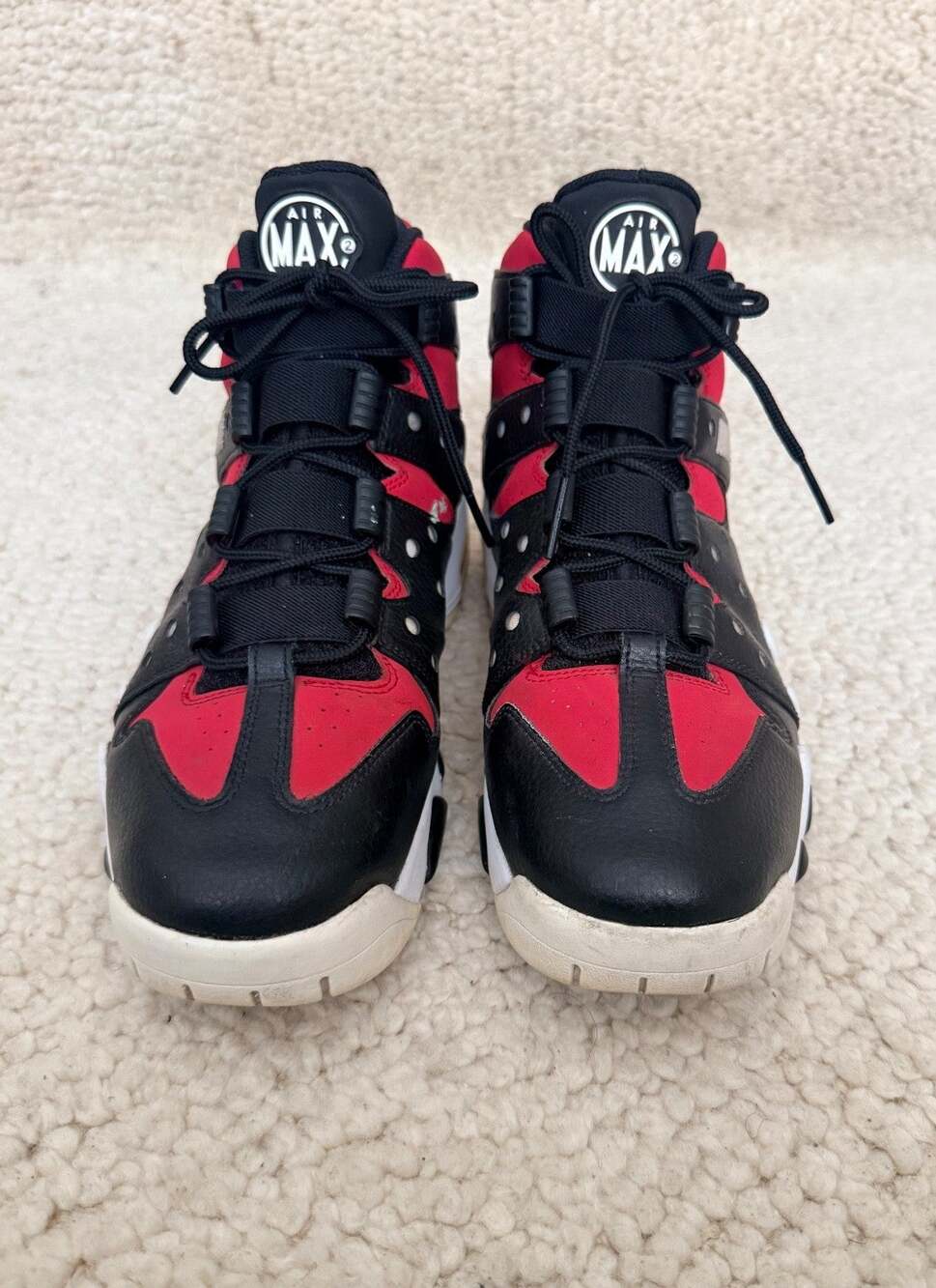 Nike Air Max2 CB 94 Charles Barkley Men's 11 Black Gym Red FN6248-001 Sneakers